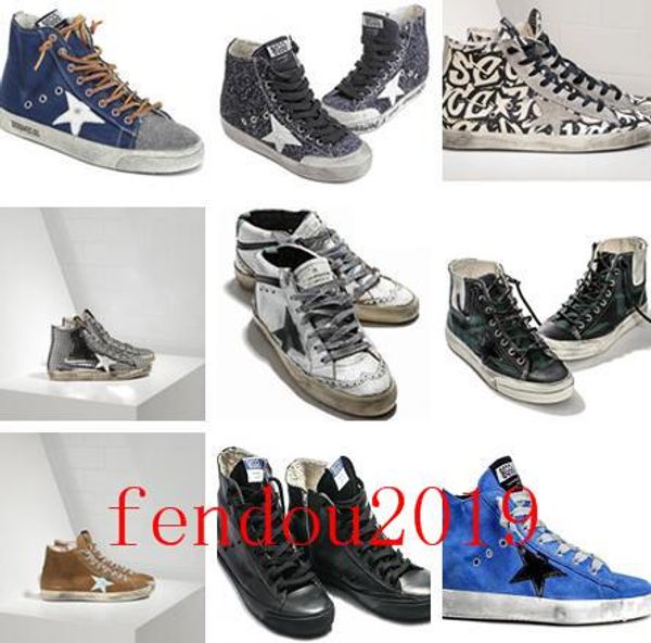 2020 italy brands golden old style designer fashion sneakers genuine leather mens womens casual shoes gooses trainer francy superstar 015, Black;red
2020 italy brands golden old style designer fashion sneakers genuine leather mens womens casual shoes gooses trainer francy superstar 015, Black;red