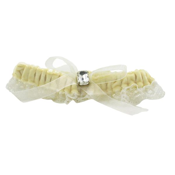 floral bridal lace league, Black;white