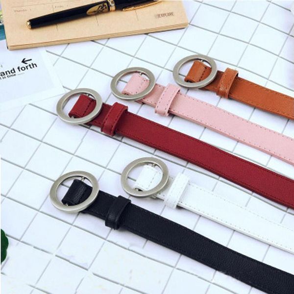 women jeans wild waist leather circle pin buckles punk belts for fashion students wear, Black;brown
women jeans wild waist leather circle pin buckles punk belts for fashion students wear, Black;brown
