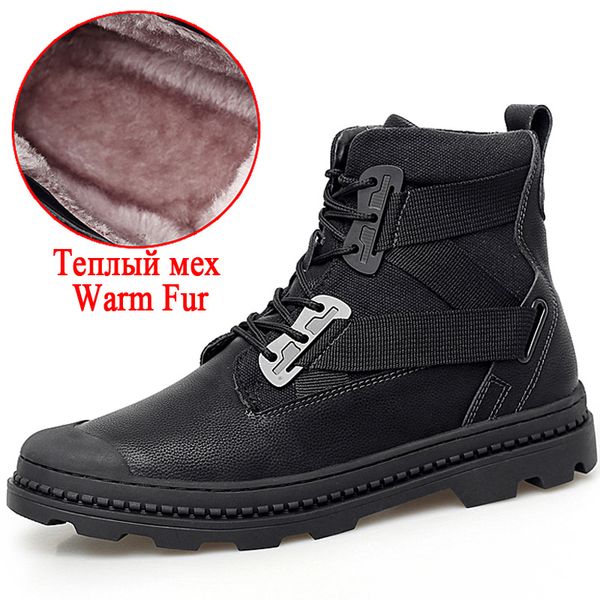 new men ankle boots thick plush warm men snow boots quality ankle outdoor waterproof male basic work shoes, Black
new men ankle boots thick plush warm men snow boots quality ankle outdoor waterproof male basic work shoes, Black