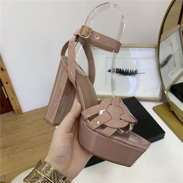 classic sandals lady summer 2020 designer luxury fashion brand sandals metal buckle real leather super high heeled women's, Black
classic sandals lady summer 2020 designer luxury fashion brand sandals metal buckle real leather super high heeled women's, Black