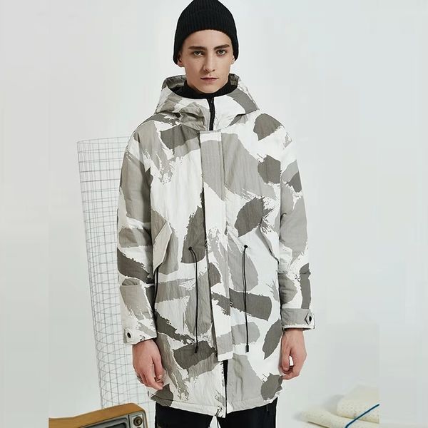 mens designer winter camouflage down jacket luxury canada 80# white duck down jackets men long parka coat outerwear thick puffer coats m-3xl, Black 
mens designer winter camouflage down jacket luxury canada 80# white duck down jackets men long parka coat outerwear thick puffer coats m-3xl, Black