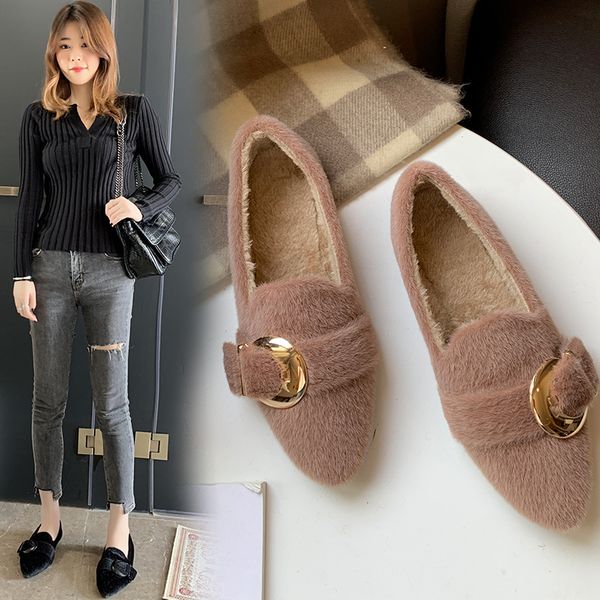 loafers fur round toe korean shoes casual female sneakers women's moccasins flats all-match autumn 2019 dress fall new winter, Black
loafers fur round toe korean shoes casual female sneakers women's moccasins flats all-match autumn 2019 dress fall new winter, Black