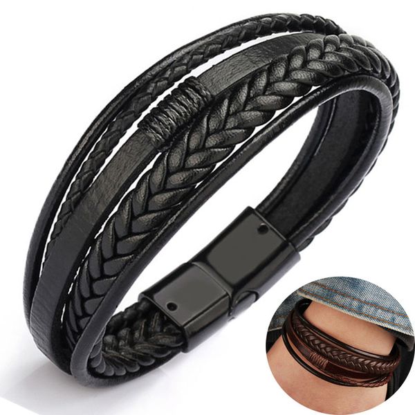 mens leather bracelet bangles for men magnetic-clasp cowhide braided multi layer wrap bracelet femme pulseras moda masculina, White
mens leather bracelet bangles for men magnetic-clasp cowhide braided multi layer wrap bracelet femme pulseras moda masculina, White