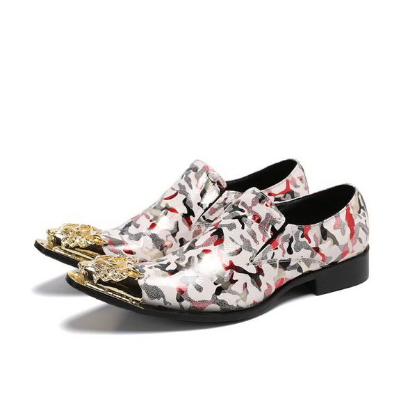 new arrival mens stage show shoes fashion slip on metal charm chic leather shoes camouflage red party leisure shoes customized 39-47 sl-08, Black
new arrival mens stage show shoes fashion slip on metal charm chic leather shoes camouflage red party leisure shoes customized 39-47 sl-08, Black