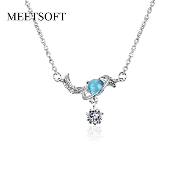 meetsoft 925 silver pendant necklace blue crystal planet moon star fashion minimalist clavicle chain female accessories gift
meetsoft 925 silver pendant necklace blue crystal planet moon star fashion minimalist clavicle chain female accessories gift