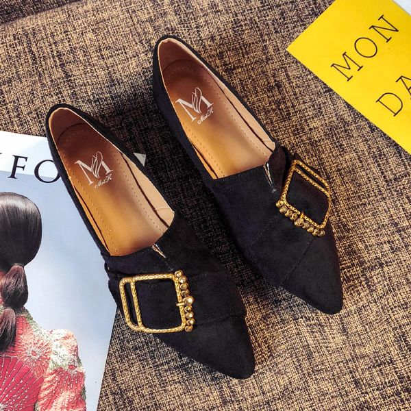 2020 new designer moccasins women shoes suede leathere pointed toe slip on ballerina loafers ladies comfortable shoes p512, Black
2020 new designer moccasins women shoes suede leathere pointed toe slip on ballerina loafers ladies comfortable shoes p512, Black