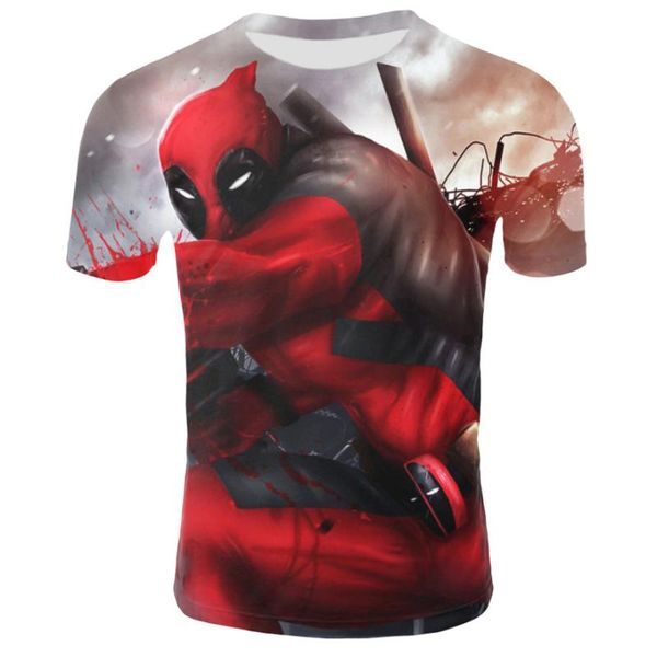 2020 summer new short-sleeved 3d printed t-shirt anime deadpool male short-sleeved fashion hip-hop style t-shirt street round ne, White;black
2020 summer new short-sleeved 3d printed t-shirt anime deadpool male short-sleeved fashion hip-hop style t-shirt street round ne, White;black