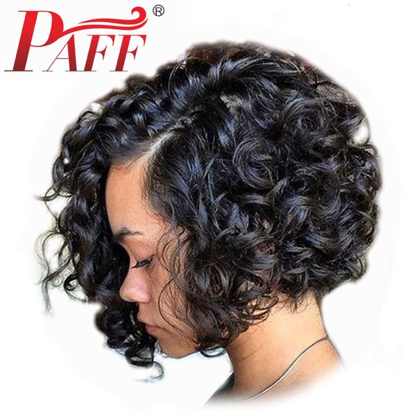 paff short bob curly full lace human hair wig side part natural color brazilian remy hair with baby hair, Black;brown
paff short bob curly full lace human hair wig side part natural color brazilian remy hair with baby hair, Black;brown