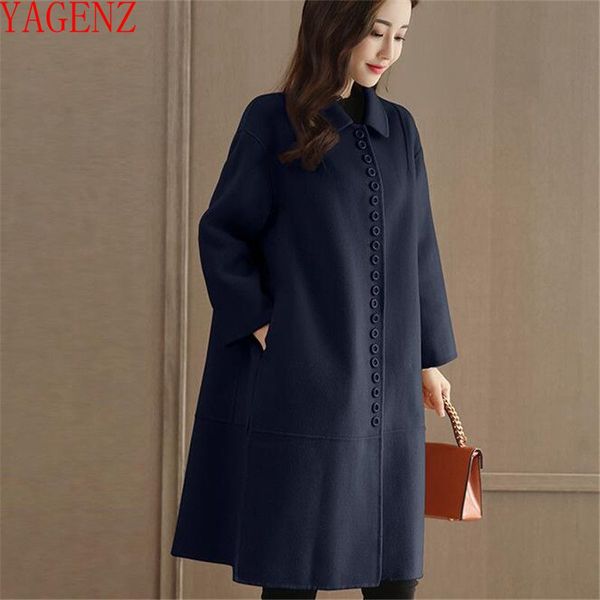 women's wool & blends temperament woolen coat women autumn and winter clothes 2021 cashmere large size loose blue 929, Black
women's wool & blends temperament woolen coat women autumn and winter clothes 2021 cashmere large size loose blue 929, Black