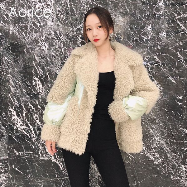 aorice tx107207 women winter new fabric real wool fur inside down warm jacket coat lady classic coat jacket overcoat, Black
aorice tx107207 women winter new fabric real wool fur inside down warm jacket coat lady classic coat jacket overcoat, Black