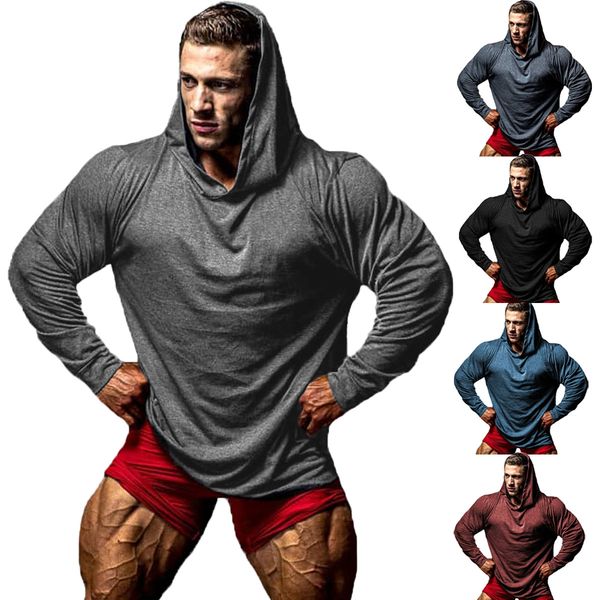 men casual hoodie hooded sweatshirt coat jacket fitness outwear jumper autumn pullover, Black
men casual hoodie hooded sweatshirt coat jacket fitness outwear jumper autumn pullover, Black