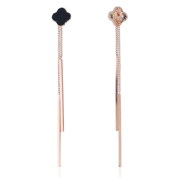 new type of four-leaf clover ear studs for allergy prevention women earrings tassels long earrings korean version earrings, Golden
new type of four-leaf clover ear studs for allergy prevention women earrings tassels long earrings korean version earrings, Golden
