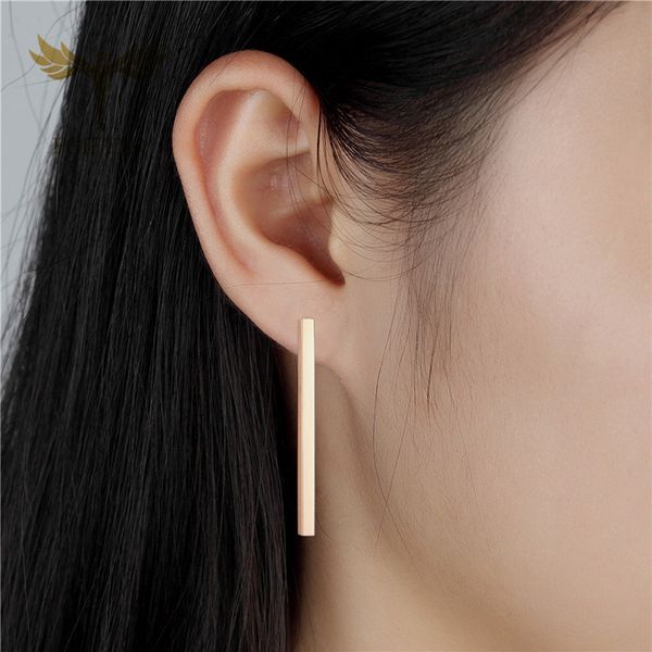 fgifter minimalist drop earrings 3mm long barbell earring rose gold stainless steel jewelry for women, Silver
fgifter minimalist drop earrings 3mm long barbell earring rose gold stainless steel jewelry for women, Silver