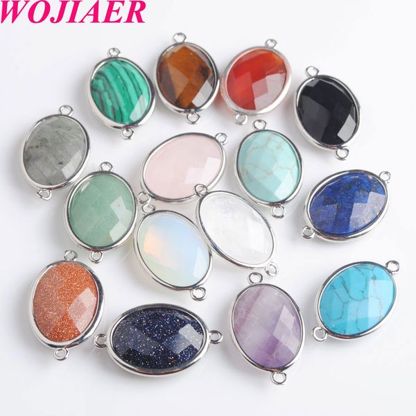 wojiaer natural stone gem oval beads silver section loose beads for charm jewelry making necklace diy bracelet dbz902, Black
wojiaer natural stone gem oval beads silver section loose beads for charm jewelry making necklace diy bracelet dbz902, Black