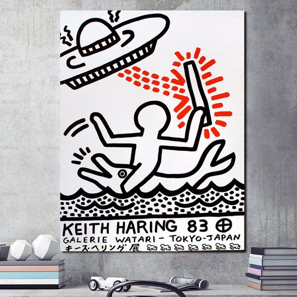 keither harinying ufos funny graffiti canvas painting print living room home decor modern wall art oil painting poster pictures
keither harinying ufos funny graffiti canvas painting print living room home decor modern wall art oil painting poster pictures