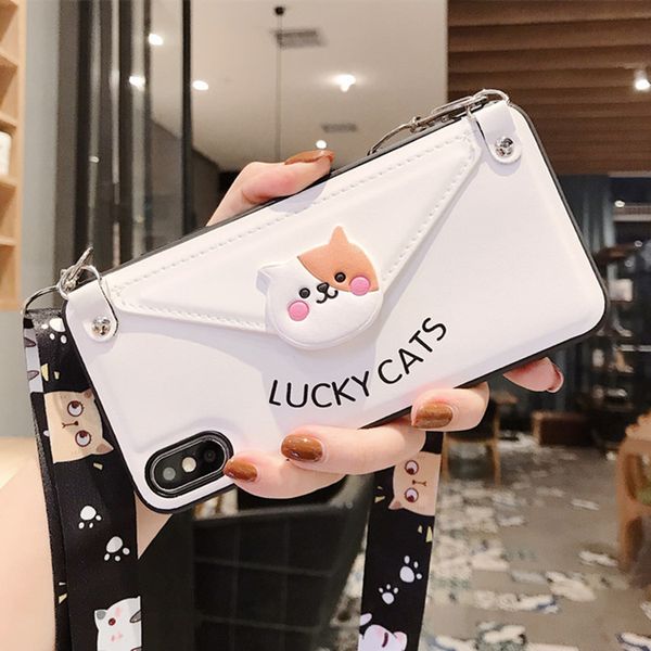 case applicable iphone11 11pro max xr xsmax x/xs cute cat mobile phone shell holster belt lanyard can card wallet new protective sleeve/
case applicable iphone11 11pro max xr xsmax x/xs cute cat mobile phone shell holster belt lanyard can card wallet new protective sleeve/