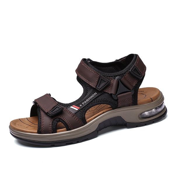 new men's sandals genuine leather sandals gladiator mens beach soft comfortable outdoors summer casual shoes size 38-48, Black
new men's sandals genuine leather sandals gladiator mens beach soft comfortable outdoors summer casual shoes size 38-48, Black