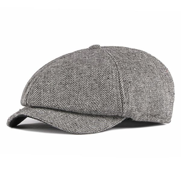 2020 autumn and winter new men's beret hat british retro octagonal hat middle-aged and elderly warm peak cap men, Blue;gray
2020 autumn and winter new men's beret hat british retro octagonal hat middle-aged and elderly warm peak cap men, Blue;gray