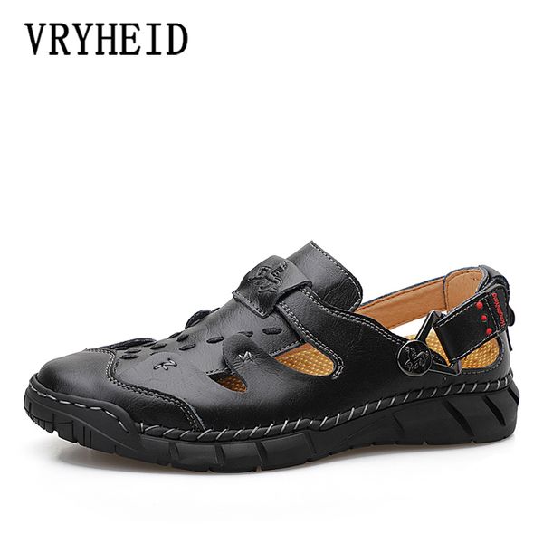 vryheid summer genuine leather sandals men handmade classic outdoor beach sandals men breathable water trekking shoes large size, Black
vryheid summer genuine leather sandals men handmade classic outdoor beach sandals men breathable water trekking shoes large size, Black