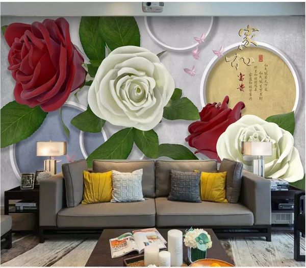 custom large-scale mural 3d p wallpaper modern minimalist 3d rose tv sofa background wall sticker decoration papel de parede
custom large-scale mural 3d p wallpaper modern minimalist 3d rose tv sofa background wall sticker decoration papel de parede