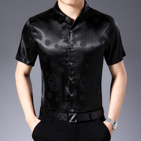 c-0190 chinese style fashion casual middle-aged short sleeve shirt summer new soft smooth luxury icy men shirt -3xl, White;black
c-0190 chinese style fashion casual middle-aged short sleeve shirt summer new soft smooth luxury icy men shirt -3xl, White;black