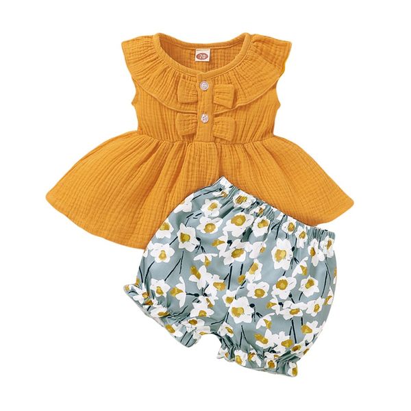 2pcs toddler kid baby girl summer sleeveless flower shorts pants outfit toddler clothes set, White
2pcs toddler kid baby girl summer sleeveless flower shorts pants outfit toddler clothes set, White