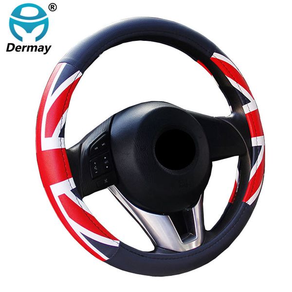 dermay 38cm auto steering-wheel black car styling steering wheel cover leather steering covers car interior accessories
dermay 38cm auto steering-wheel black car styling steering wheel cover leather steering covers car interior accessories