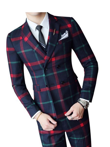 men's suit spring and autumn new men's double-breasted suit three-piece (jacket + pants + vest) business casual, White;black
men's suit spring and autumn new men's double-breasted suit three-piece (jacket + pants + vest) business casual, White;black