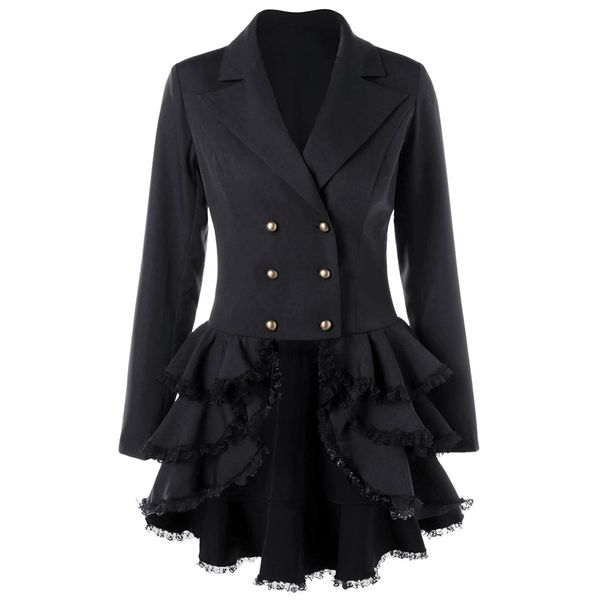 jaycosin women's blazer new fashion lace flounce 2019 designer blazer jacket coat slim buttons solid lion female outer, White;black
jaycosin women's blazer new fashion lace flounce 2019 designer blazer jacket coat slim buttons solid lion female outer, White;black