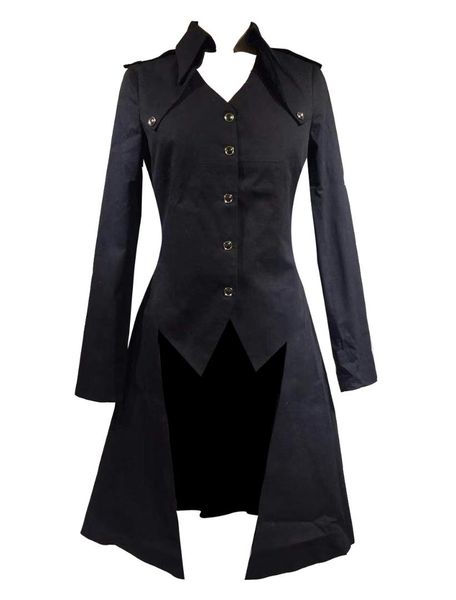 women's vintage costume rococo black high low coat retro overcoat halloween, Tan;black
women's vintage costume rococo black high low coat retro overcoat halloween, Tan;black