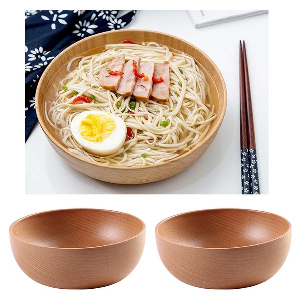 2x wooden bowl set snack serving for soup cereal japanese style tableware 18cm
2x wooden bowl set snack serving for soup cereal japanese style tableware 18cm