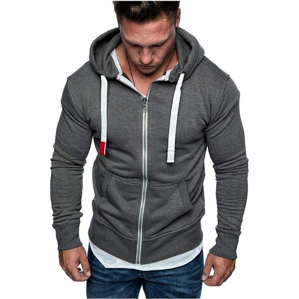 fashion men's hoodies sweatshirts solid slim fit sportswear men hooded long sleeve casual zipper hoodie men pullovers, Black
fashion men's hoodies sweatshirts solid slim fit sportswear men hooded long sleeve casual zipper hoodie men pullovers, Black