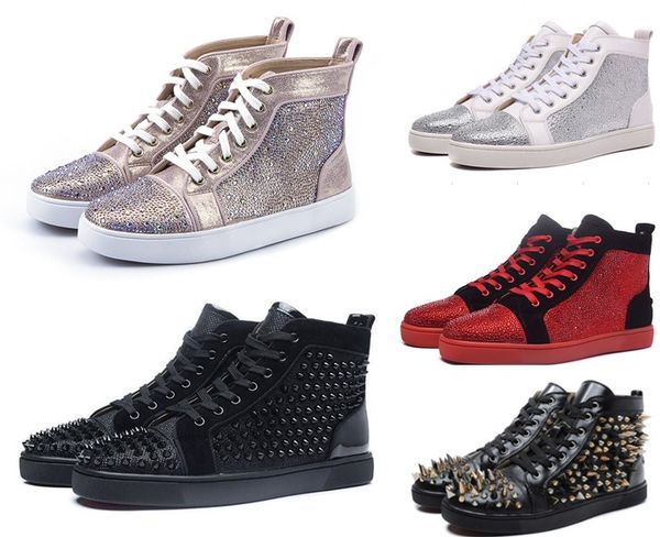 designer fashion luxury new black studded spikes flats shoes for men women glitter party lovers genuine leather casual sneakers
designer fashion luxury new black studded spikes flats shoes for men women glitter party lovers genuine leather casual sneakers
