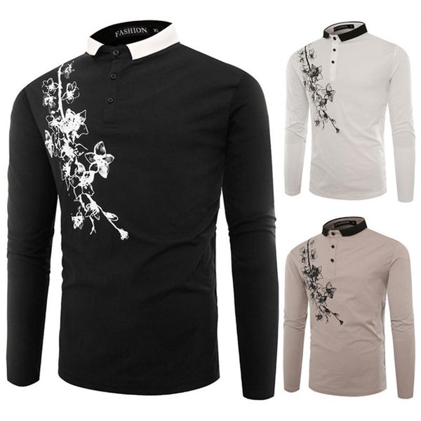 цветочный printed mens конструктора tshirt нагрудной шея длинный мужской с длинным рукавом с кнопками повседневного подростком одеждой, White;black
цветочный printed mens конструктора tshirt нагрудной шея длинный мужской с длинным рукавом с кнопками повседневного подростком одеждой, White;black