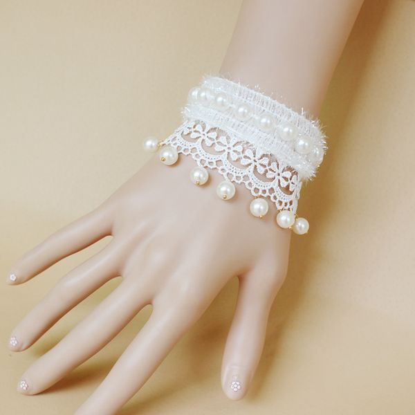 bridal bracelet brace lace wristlet brides wristband lacing pearls ring bracelet wristband wedding accessories bangle high quality, White
bridal bracelet brace lace wristlet brides wristband lacing pearls ring bracelet wristband wedding accessories bangle high quality, White