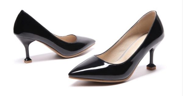 2019 women's shoes in spring and autumn with new style high heel fine heel pointed end #13666, Black
2019 women's shoes in spring and autumn with new style high heel fine heel pointed end #13666, Black