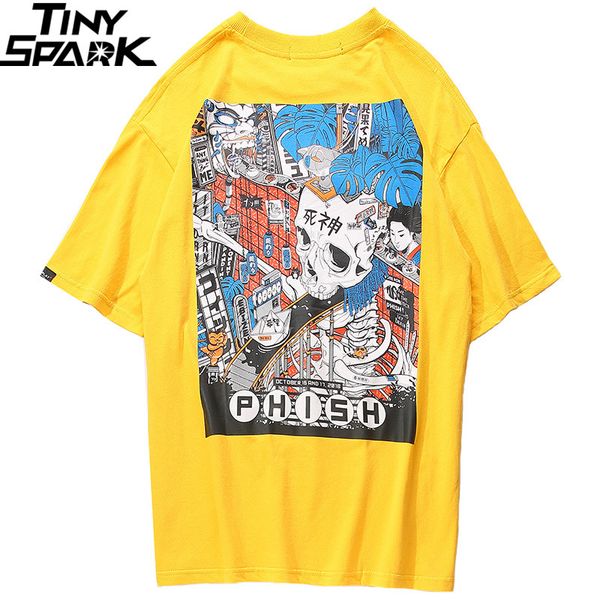 2019 men harajuku t shirt cartoon skull assembly line t-shirt japanese style streetwear oversized tshirt summer tees cotton, White;black
2019 men harajuku t shirt cartoon skull assembly line t-shirt japanese style streetwear oversized tshirt summer tees cotton, White;black