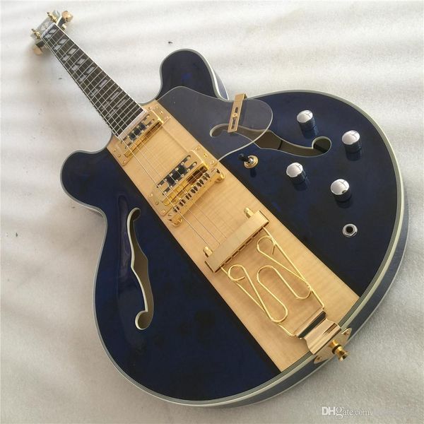 new style hollow body electric guitar,rosewood fingerboard double f holes gold tremolo guitar, ing 
new style hollow body electric guitar,rosewood fingerboard double f holes gold tremolo guitar, ing