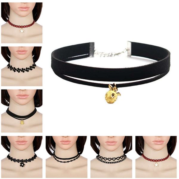 fashion gothic female cashmere clavicle chain necklace necklace choker combination set djn235 mix order chokers jewelry, Golden;silver
fashion gothic female cashmere clavicle chain necklace necklace choker combination set djn235 mix order chokers jewelry, Golden;silver
