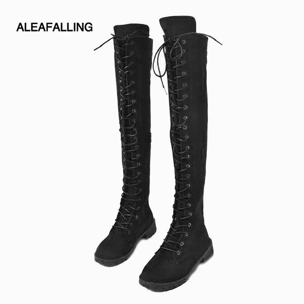 aleafalling lace up over knee size open zip women boots street outdoor fashion girl's shoes zapatos mujer big size 35-41 wbt06, Black
aleafalling lace up over knee size open zip women boots street outdoor fashion girl's shoes zapatos mujer big size 35-41 wbt06, Black