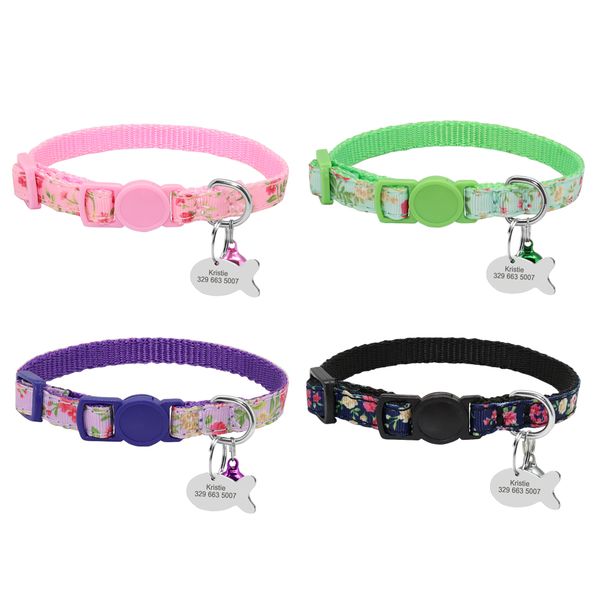personalized cat collar quick release collars for small cats cute kitten cats name id tag collars with bell pet accessories
personalized cat collar quick release collars for small cats cute kitten cats name id tag collars with bell pet accessories