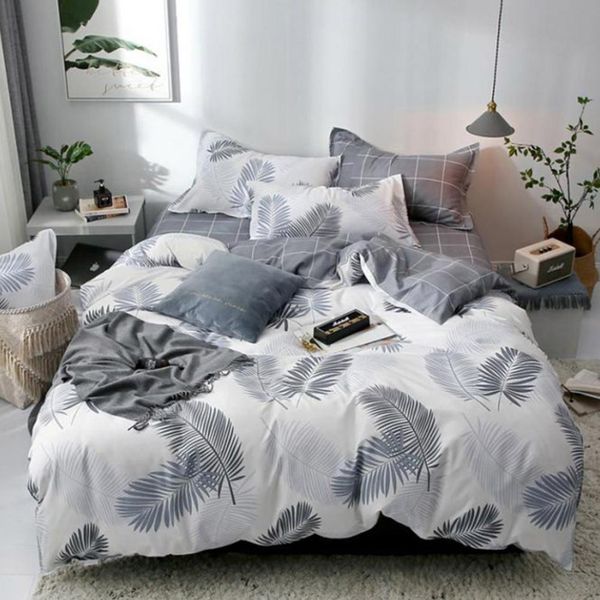 3/4pcs double sided leaf printed bedding sets bed sheet pillow case quilt duvet cover set bedding sets room decoration
3/4pcs double sided leaf printed bedding sets bed sheet pillow case quilt duvet cover set bedding sets room decoration