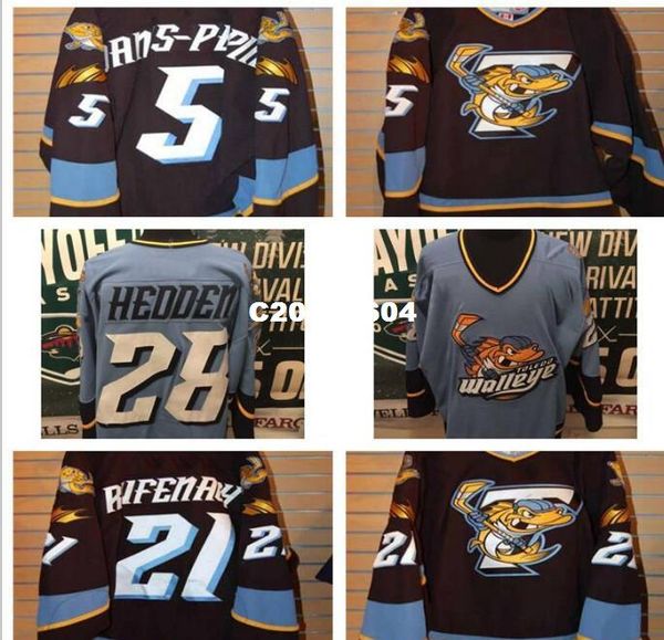 Real men real full embroidery echl 2010 11 toledo walleye 28 mike hedden 5 imon dani pepin jer ey or cu tom any name or number jer ey