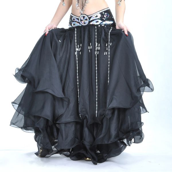 belly dance 12 meters large skirt three-tier skirt three-tier chiffon curling belly dance high-end without waist belt, Black;red
belly dance 12 meters large skirt three-tier skirt three-tier chiffon curling belly dance high-end without waist belt, Black;red