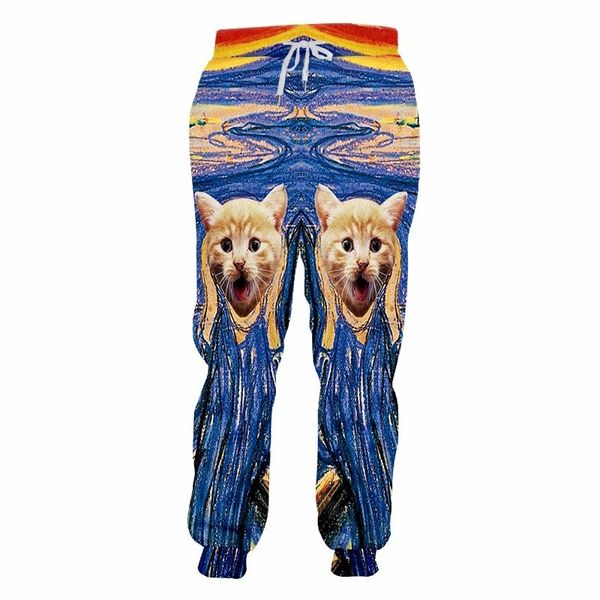 men's pants colorful painting men trousers 3d print surprise cat head joggers funny sweatpants hip hop rap, Black
men's pants colorful painting men trousers 3d print surprise cat head joggers funny sweatpants hip hop rap, Black