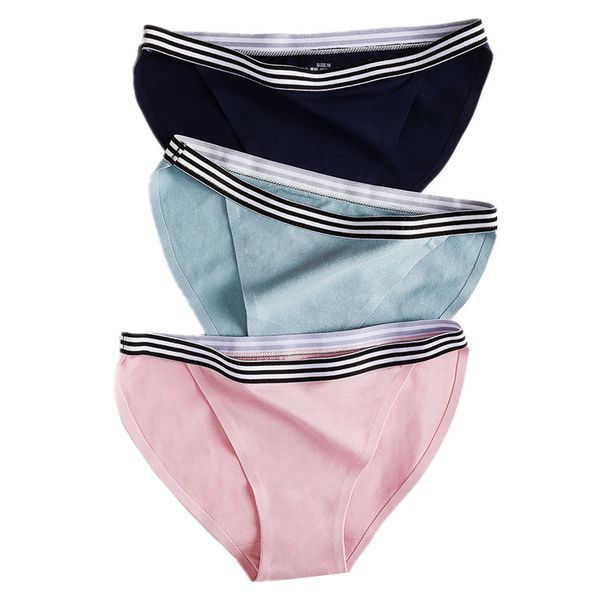 cotton panties solid striped seamless underwear women breathable lingerie plus size panties for women female soft briefs, Black;white 
cotton panties solid striped seamless underwear women breathable lingerie plus size panties for women female soft briefs, Black;white