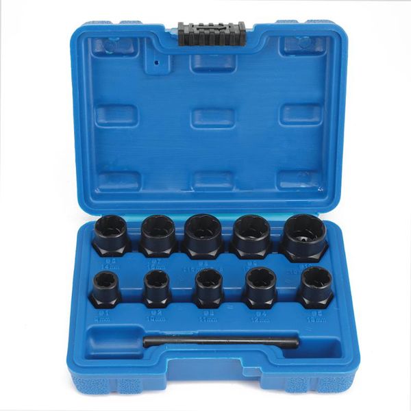 11pcs / 13pcs nut removal tool damaged lug nut lock remover twist socket set car wheel socket screw extractor tool
11pcs / 13pcs nut removal tool damaged lug nut lock remover twist socket set car wheel socket screw extractor tool