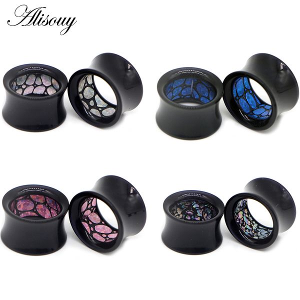 alisouy 2pc acrylic body piercing jewelry hollow inner multi-color plug ear expander flesh tunnel plugs ear gauges 8-30mm, Slivery;golden
alisouy 2pc acrylic body piercing jewelry hollow inner multi-color plug ear expander flesh tunnel plugs ear gauges 8-30mm, Slivery;golden