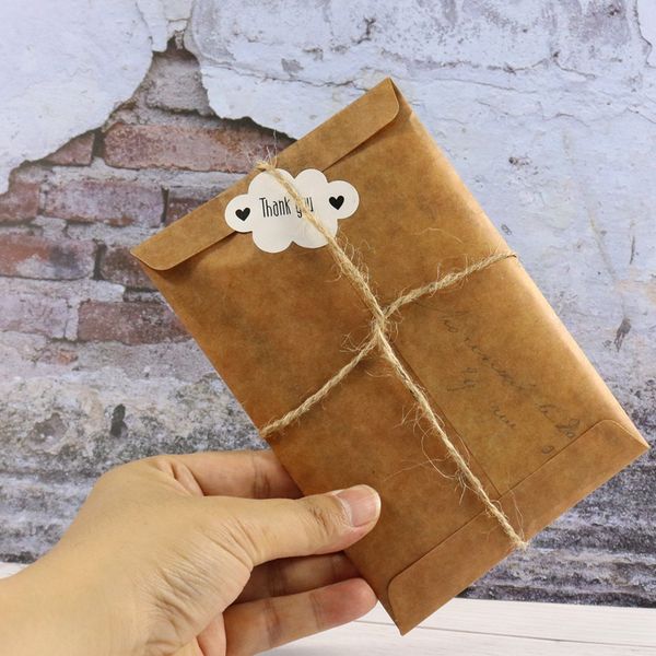 brown paper envelopes 5sets with thank you stickers cords paper bag postcard wedding invitation office stationery envelope
brown paper envelopes 5sets with thank you stickers cords paper bag postcard wedding invitation office stationery envelope
